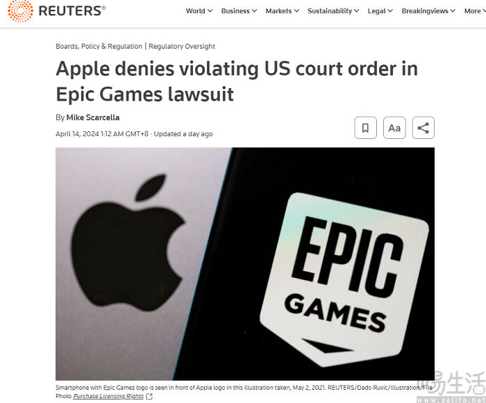 苹果再次否认App Store相关条款违反法院裁决